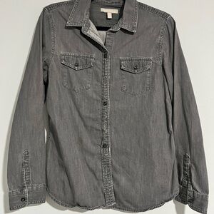 Banana Republic Charcoal Button-Up Shirt